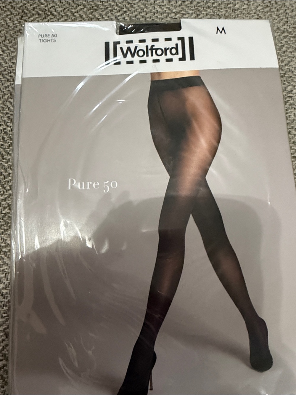 Wolford Black Pure 50 Sheer Tights